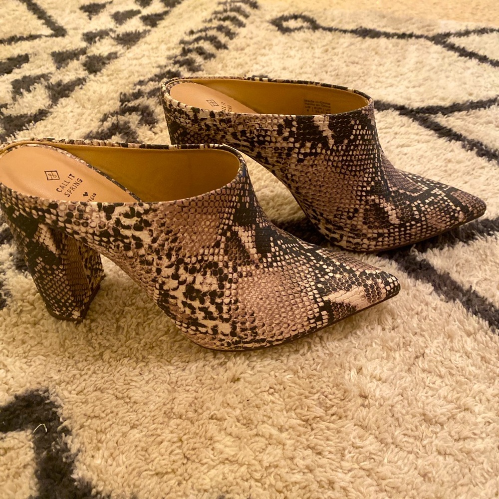 Snake Skin Heels
